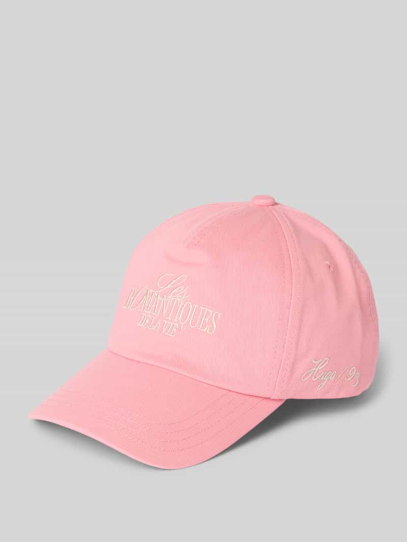 HUGO Baseballpet met statement- en labelstitching model 'Cara'
