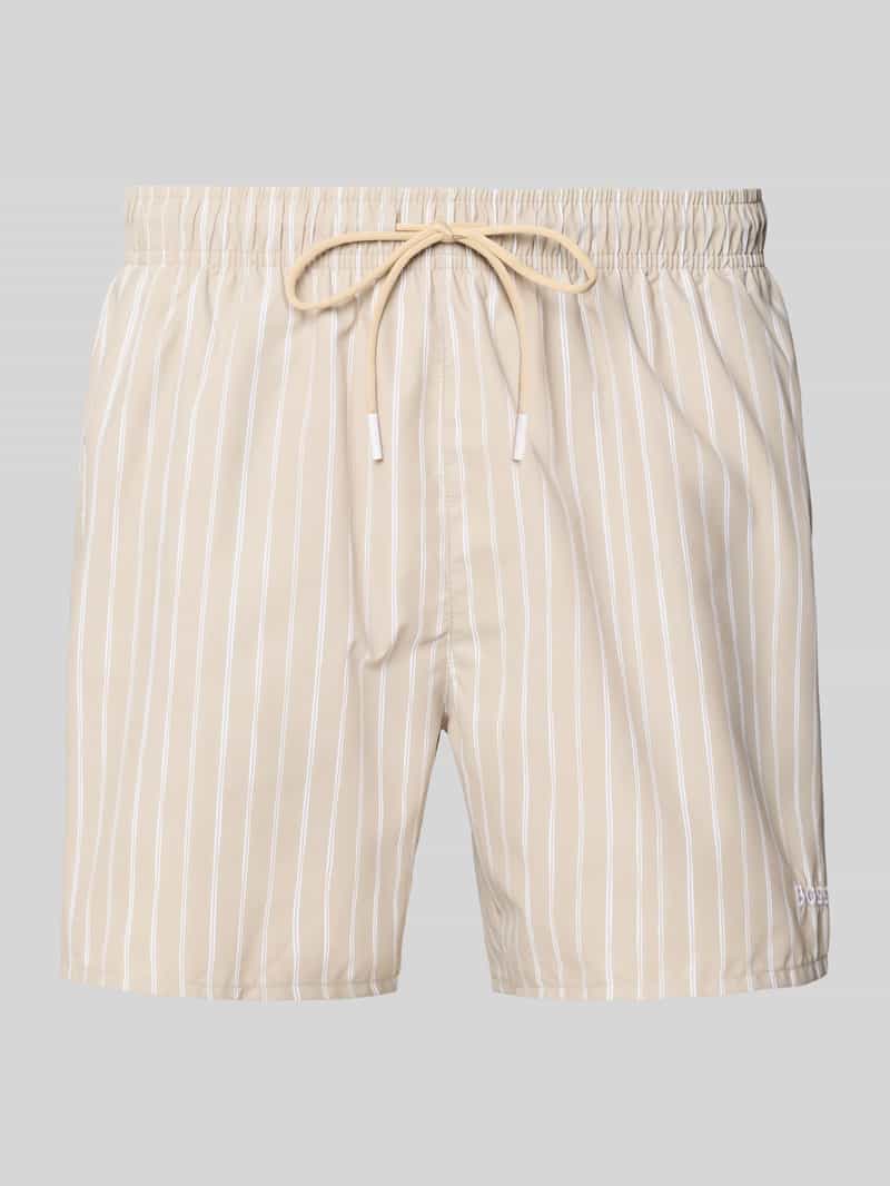 BOSS Badeshorts aus schnell trocknendem Material in Sand, Größe XL 2030576XL