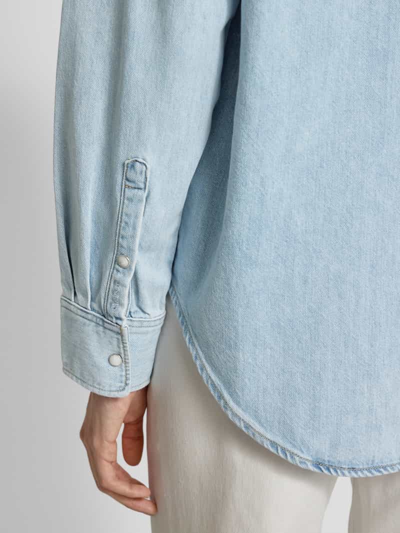 Gant Regular fit jeansblouse met borstzakken