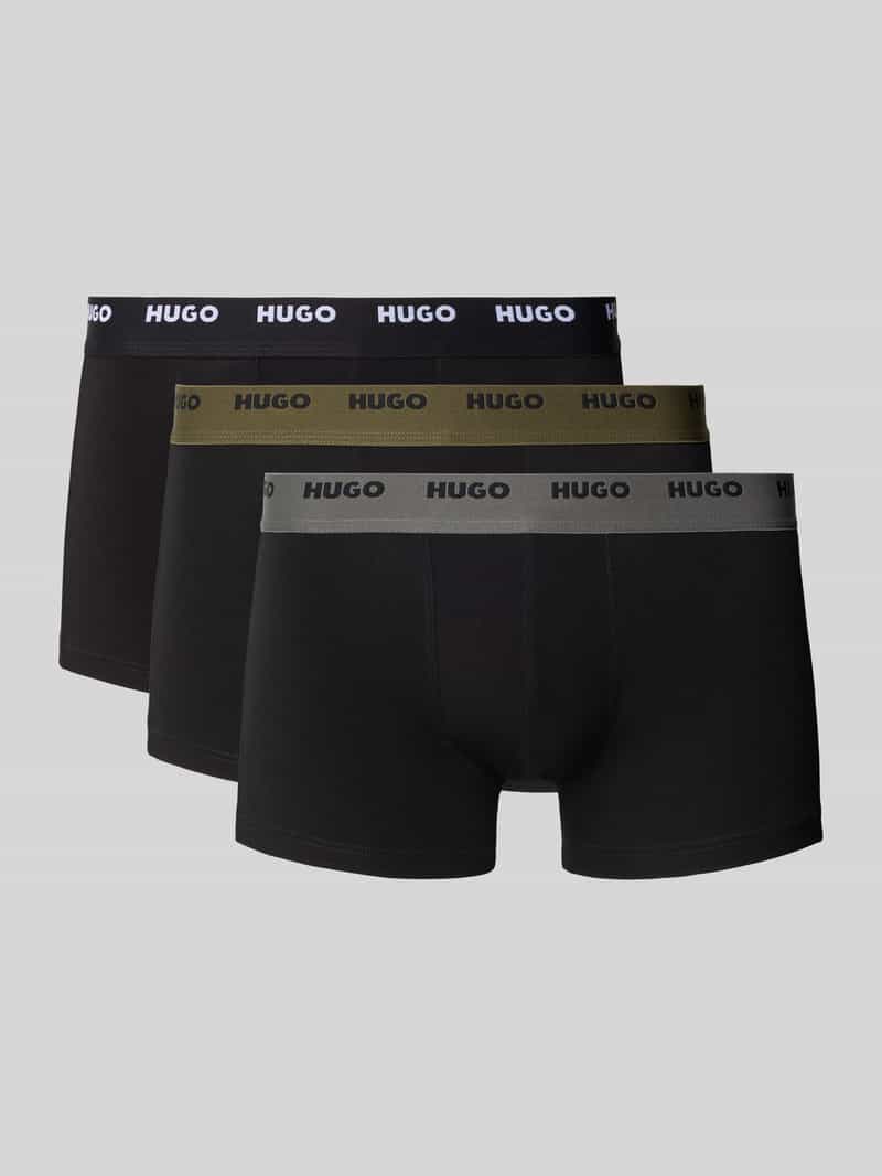 HUGO Regular fit boxershort in een set van 3 stuks