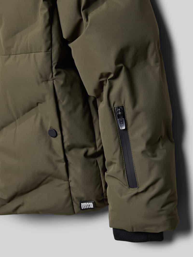 CARS JEANS Regular fit gewatteerd jack met logo-applicatie model 'Grazzo'