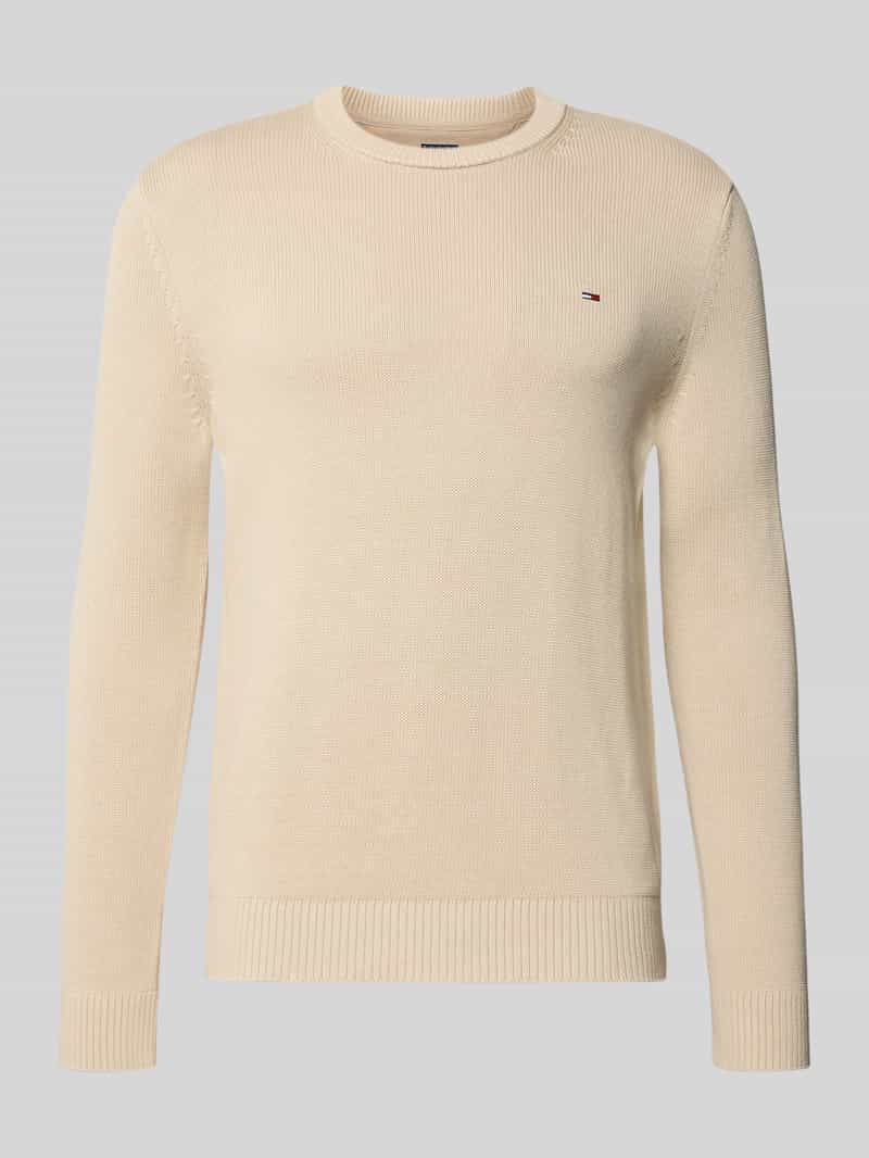 Tommy Jeans Regular fit gebreide pullover van zuiver katoen