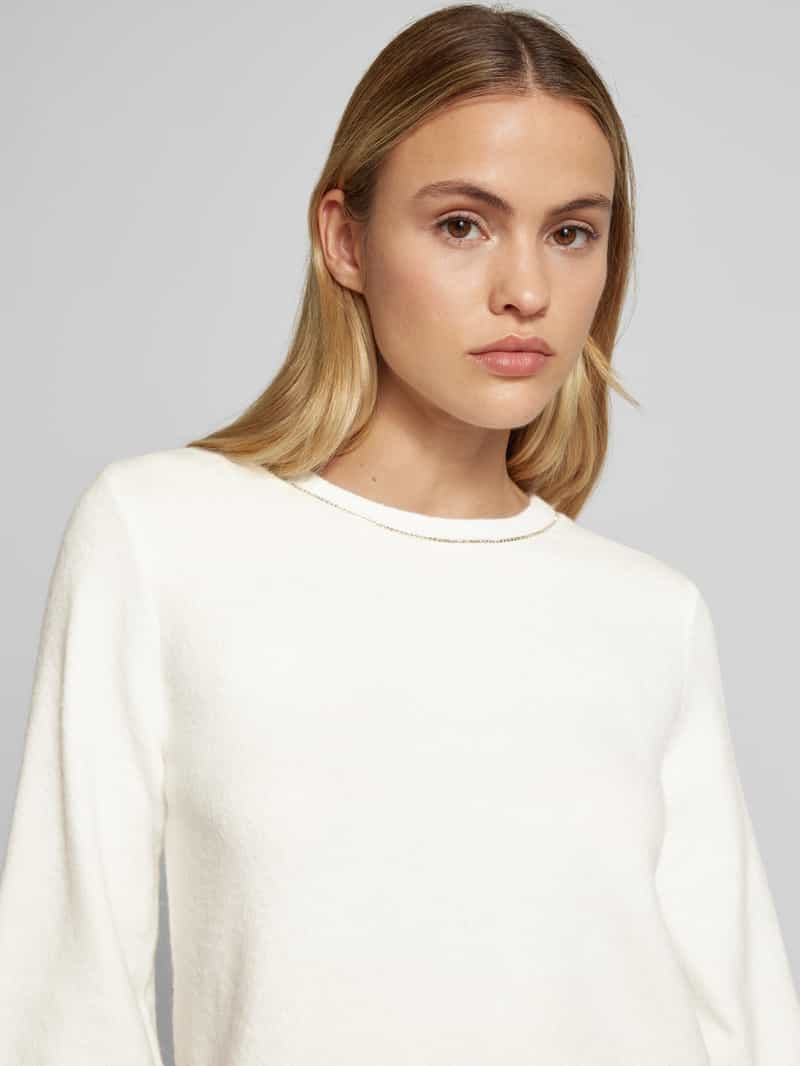 Kaffe Gebreide pullover met ribboorden model 'meridith'