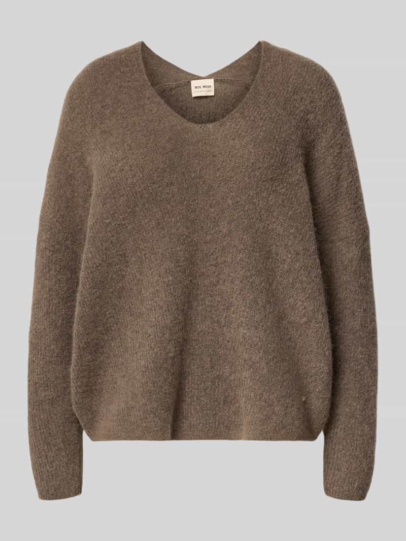 MOS MOSH Gebreide pullover van wolmix model 'THORA'