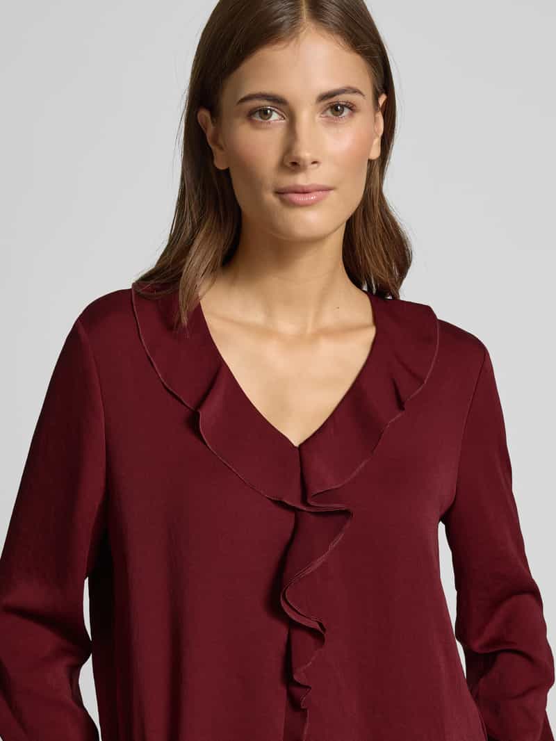 Marc Cain Relaxed fit blouse met ruches