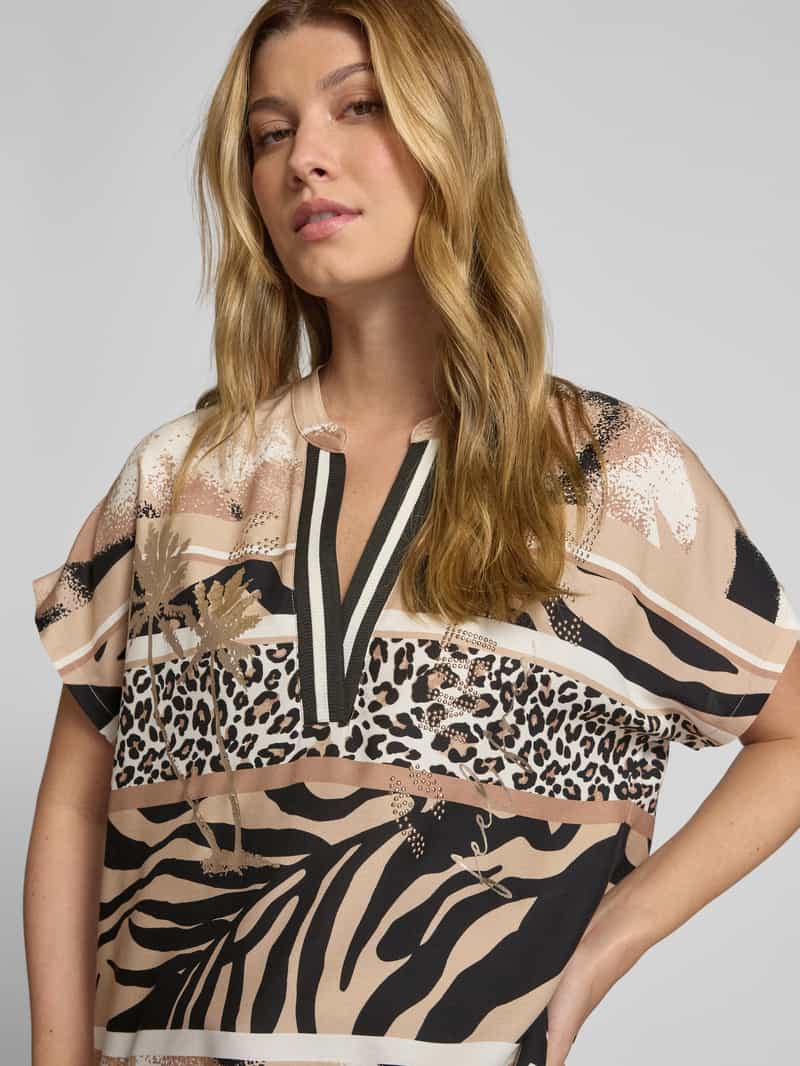 Betty Barclay Relaxed fit blouseshirt met tuniekkraag