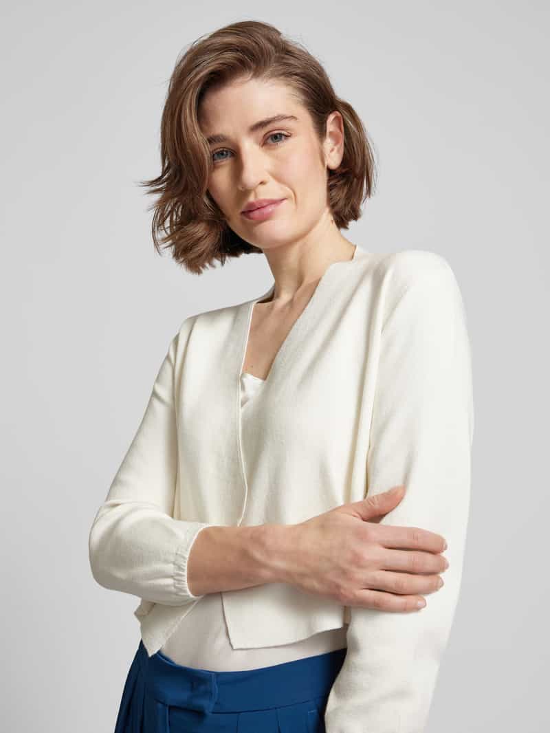 MORE & MORE Cardigan met opengewerkte voorkant