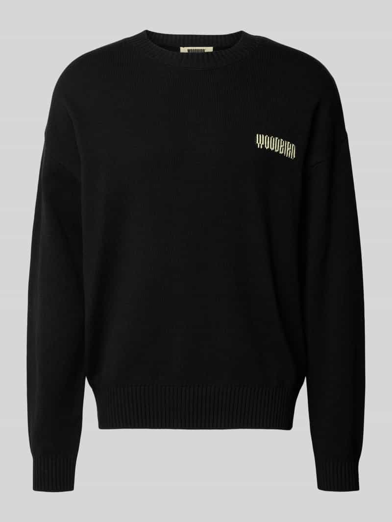 WOODBIRD Gebreide pullover met ribboorden model 'Kurt'