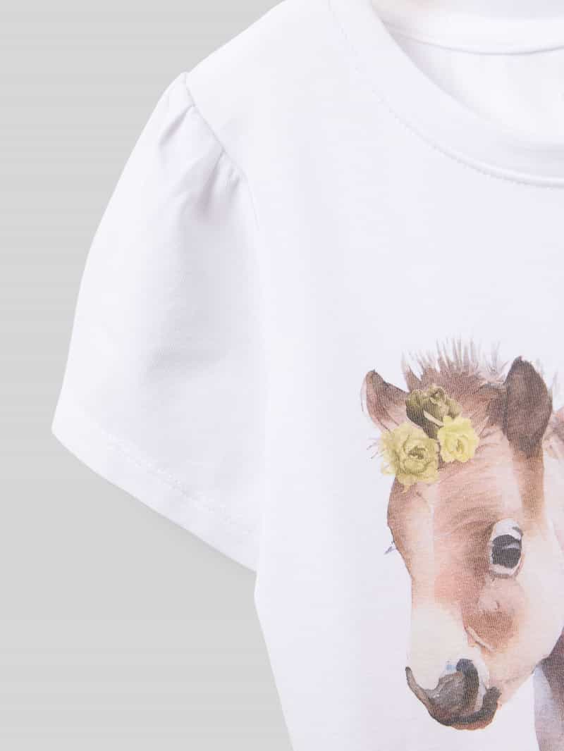 name it T-shirt met ronde hals model 'HANI'