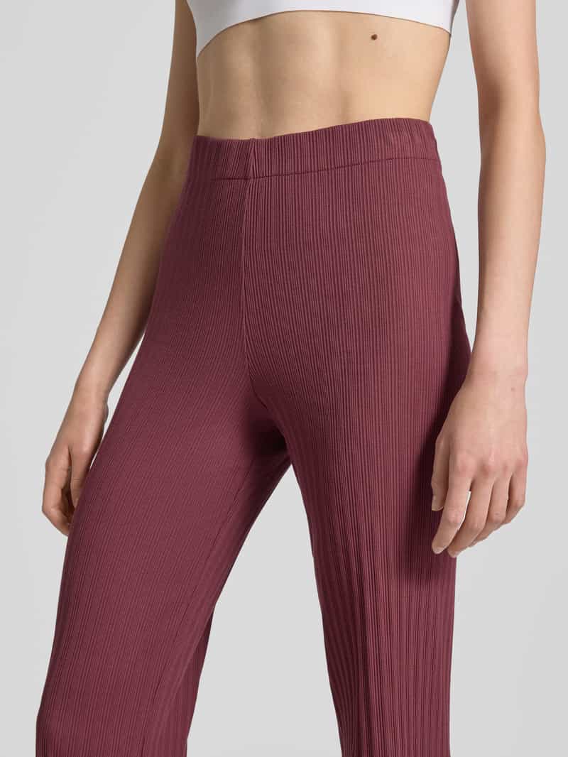 OH APRIL Flared stoffen broek met structuurmotief model 'Lyle'