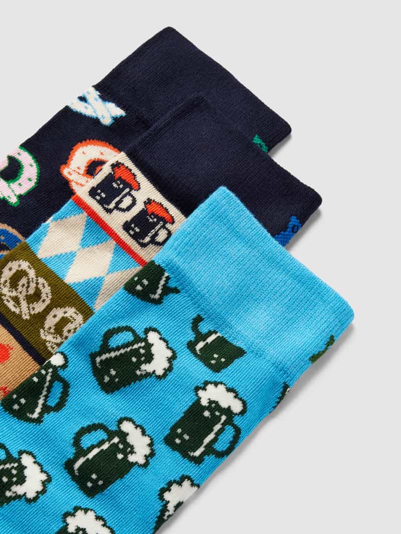 Happy Socks Sokken met all-over print in een set van 3 stuks model 'Oktoberfest'