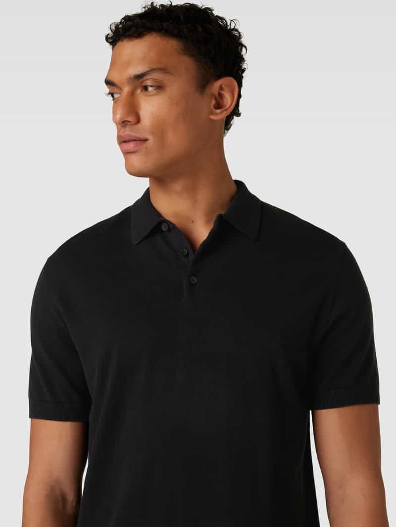 Selected Homme Poloshirt met korte knoopsluiting model 'BERG'