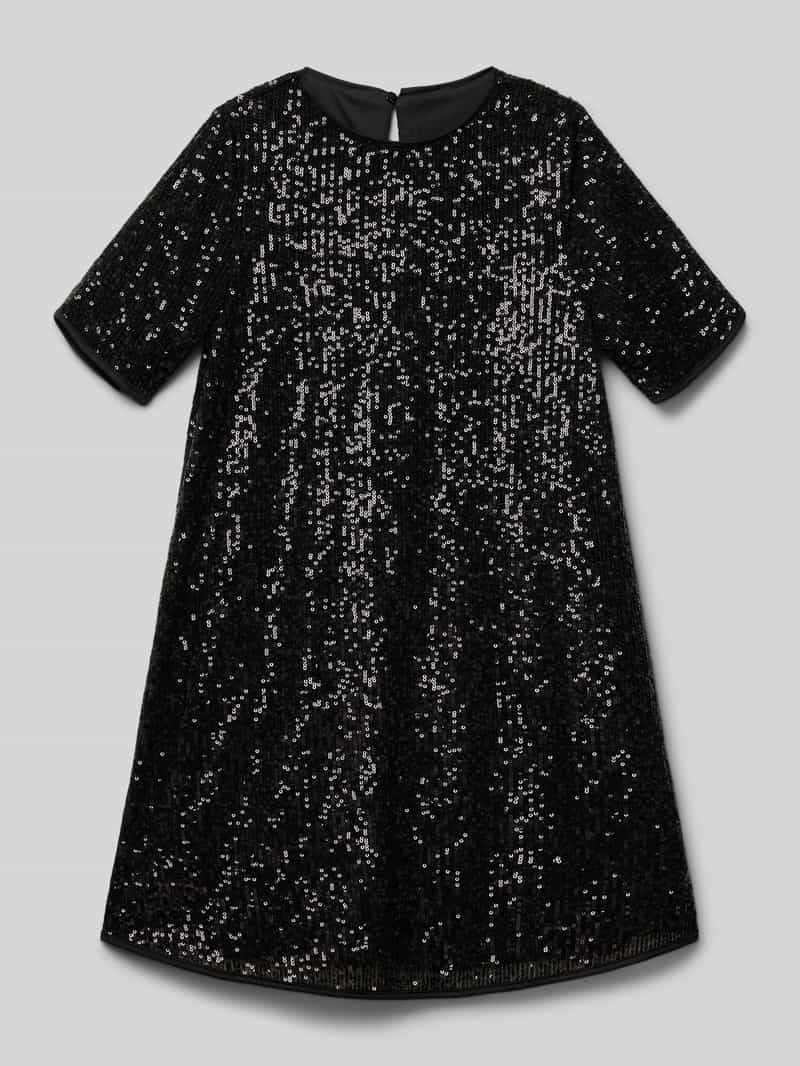 Only Loose fit jurk met pailletten met korte mouwen model 'FRANSA'