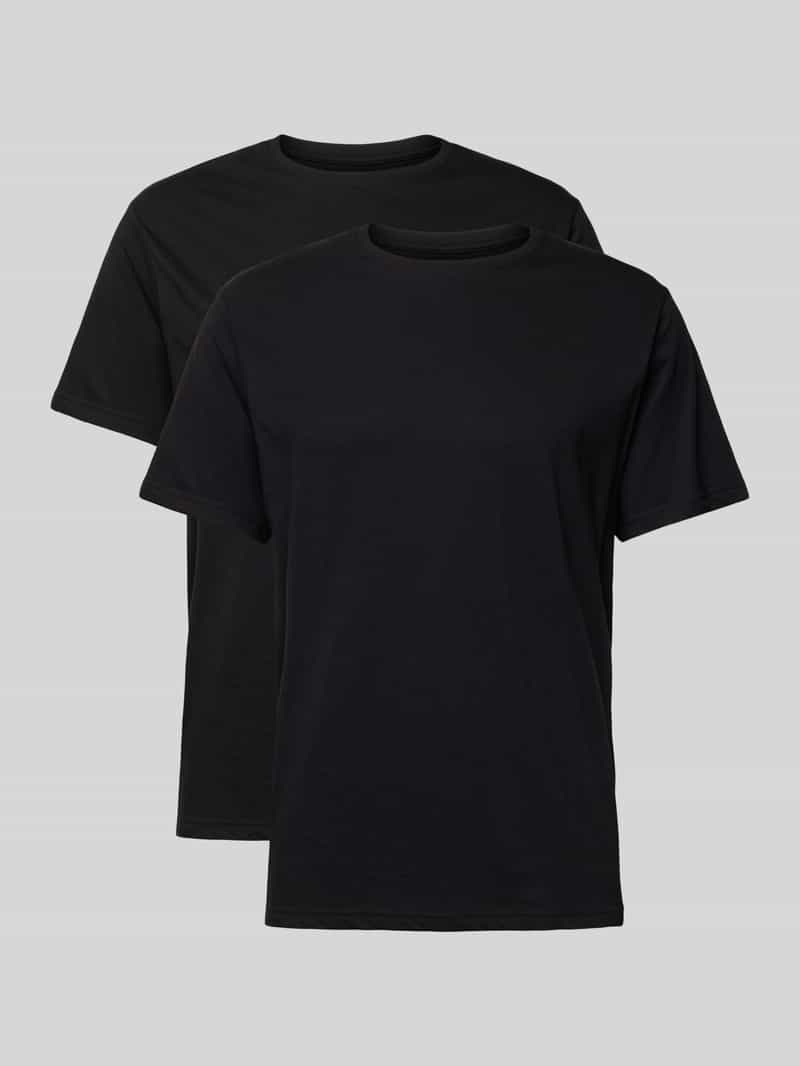 T-shirt van puur katoen in een set van 2 stuks