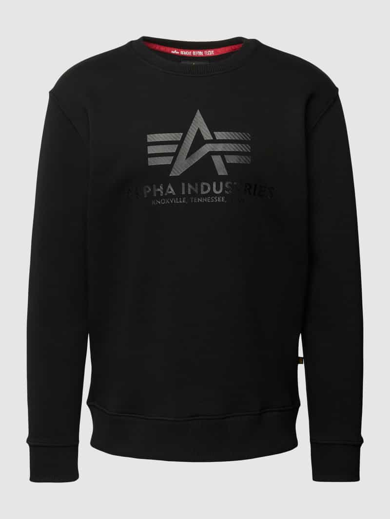 alpha industries Sweatshirt met labelprint model 'CARBON'