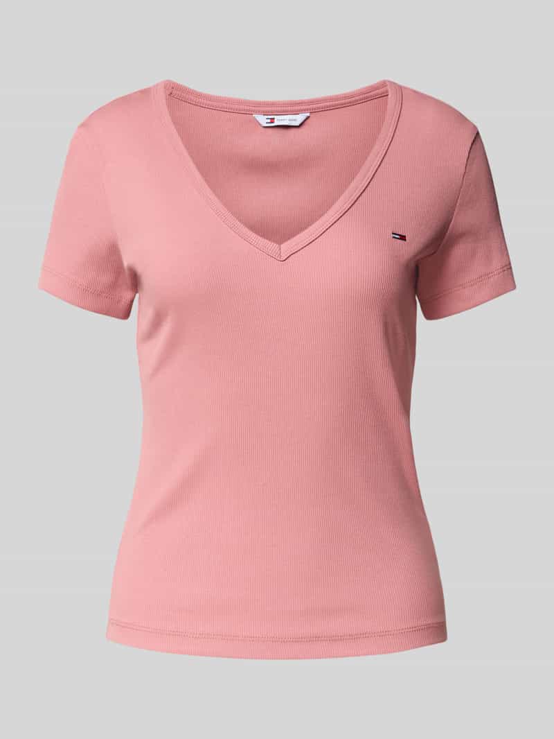 Tommy Jeans Slim fit T-shirt met V-hals