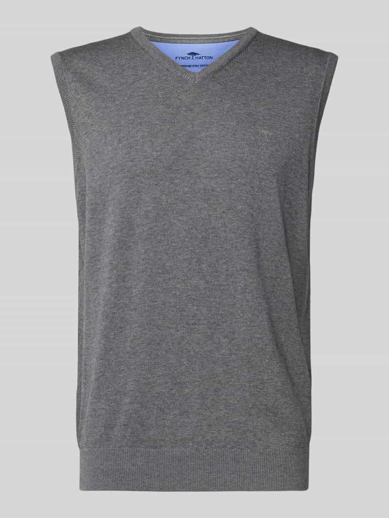 FYNCH-HATTON Spencer met logodetail model 'Slipover Superfine'