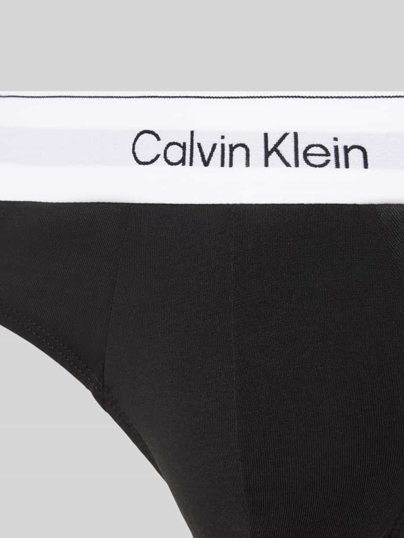 Calvin Klein Underwear Slip met elastische band met label in een set van 3 stuks