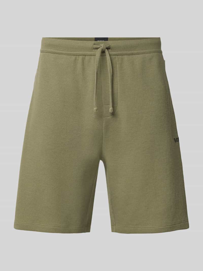 Boss Regular fit sweatshorts van katoenmix