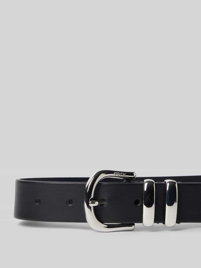 HUGO Riem van echt leer model 'Nora'