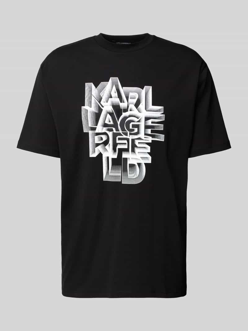 Karl Lagerfeld T-shirt met labelprint