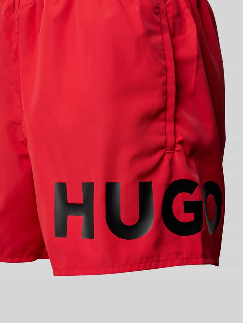 HUGO Zwembroek met labelprint model 'Makai'