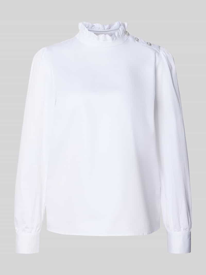 Rich & Royal Regular fit blouse met opstaande kraag