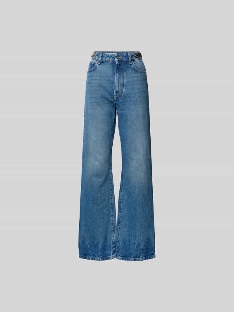 flared jeans met 5-pocketmodel