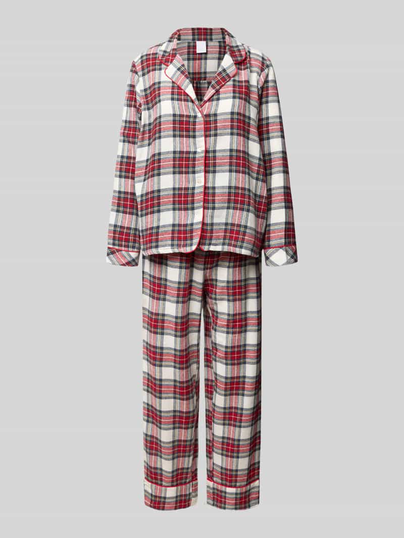 Relaxed fit pyjama van puur biologisch katoen, model 'Helga'
