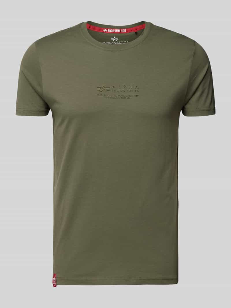 alpha industries T-shirt met labelprint
