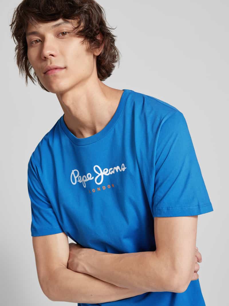 Pepe Jeans T-shirt met labelprint model 'EGGO'