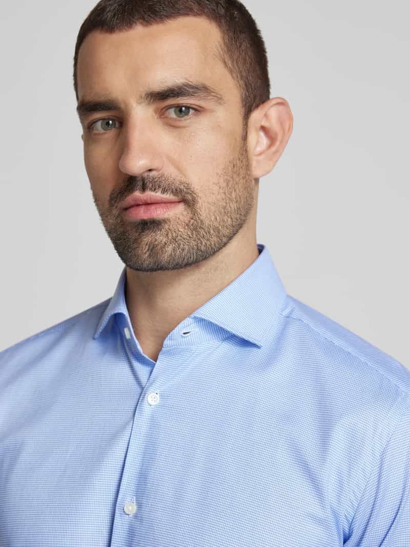 Boss Slim fit zakelijk overhemd met haaikraag model 'Joe'