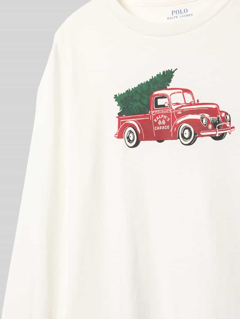 Polo Ralph Lauren Kids Shirt met lange mouwen en ribboorden