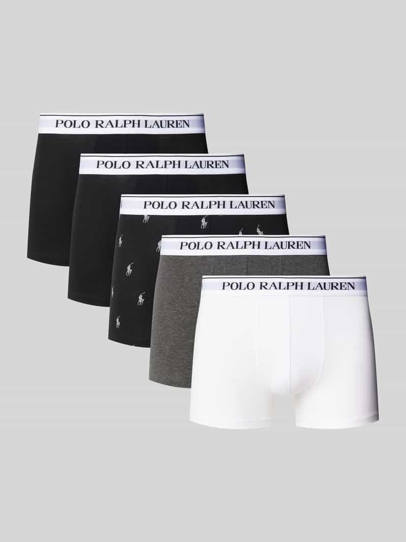 Polo Ralph Lauren Underwear Boxershort met elastische band met label in een set van 5 stuks