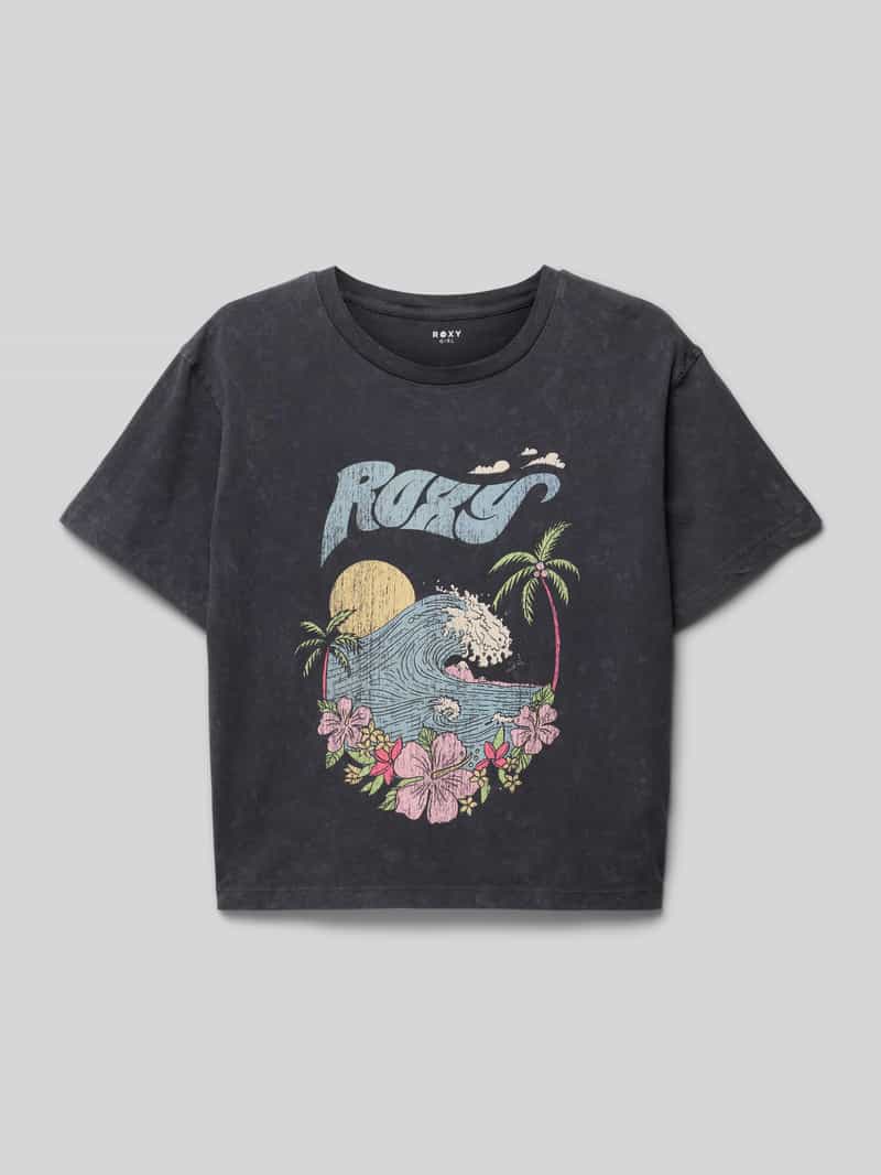 Roxy T-shirt met ronde hals model 'GONE TO CALIFORNIA'