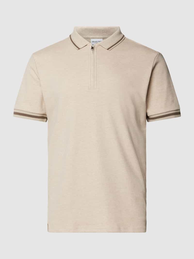 Selected Homme Slim fit poloshirt met labeldetail model 'TOULOUSE'