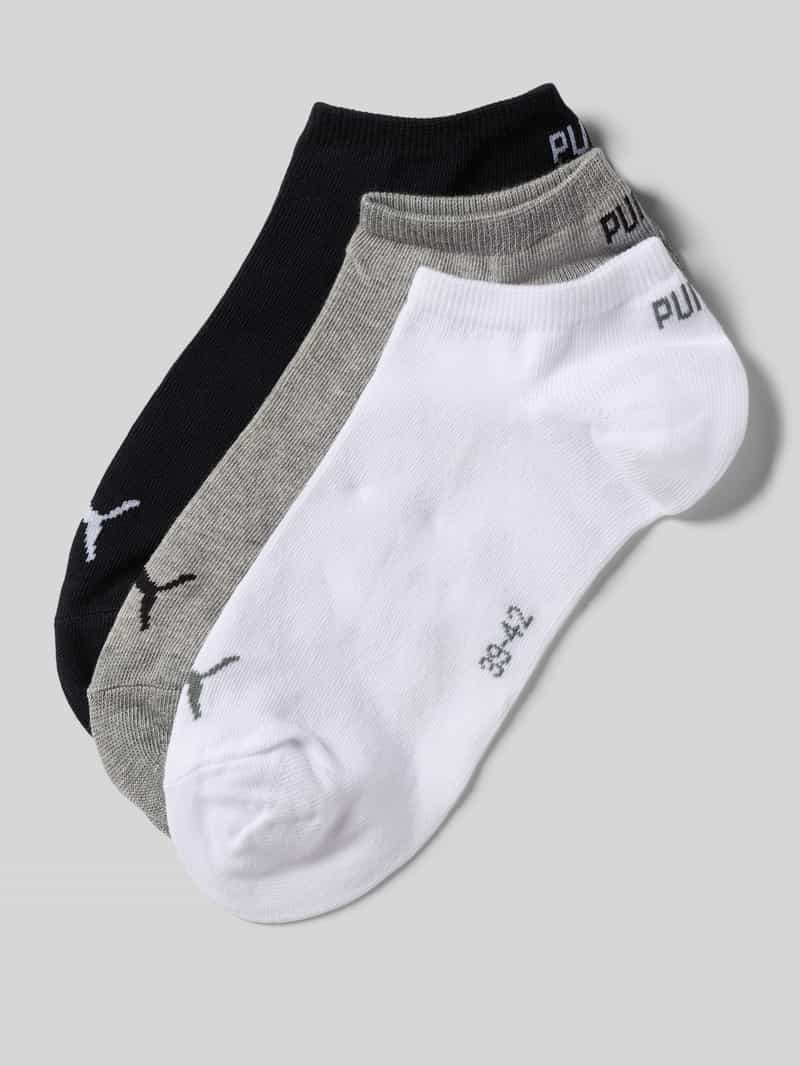 Sneakersokken met labeldetails in een set van 3 paar