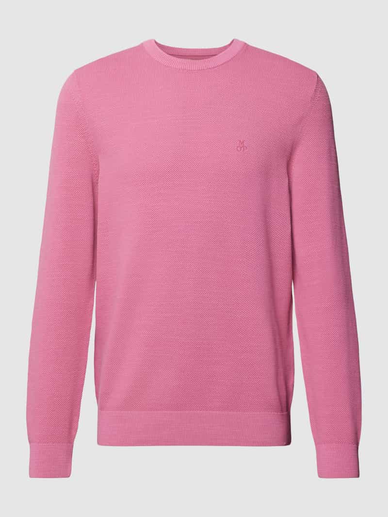 MARC O POLO Gebreide pullover met labelstitching