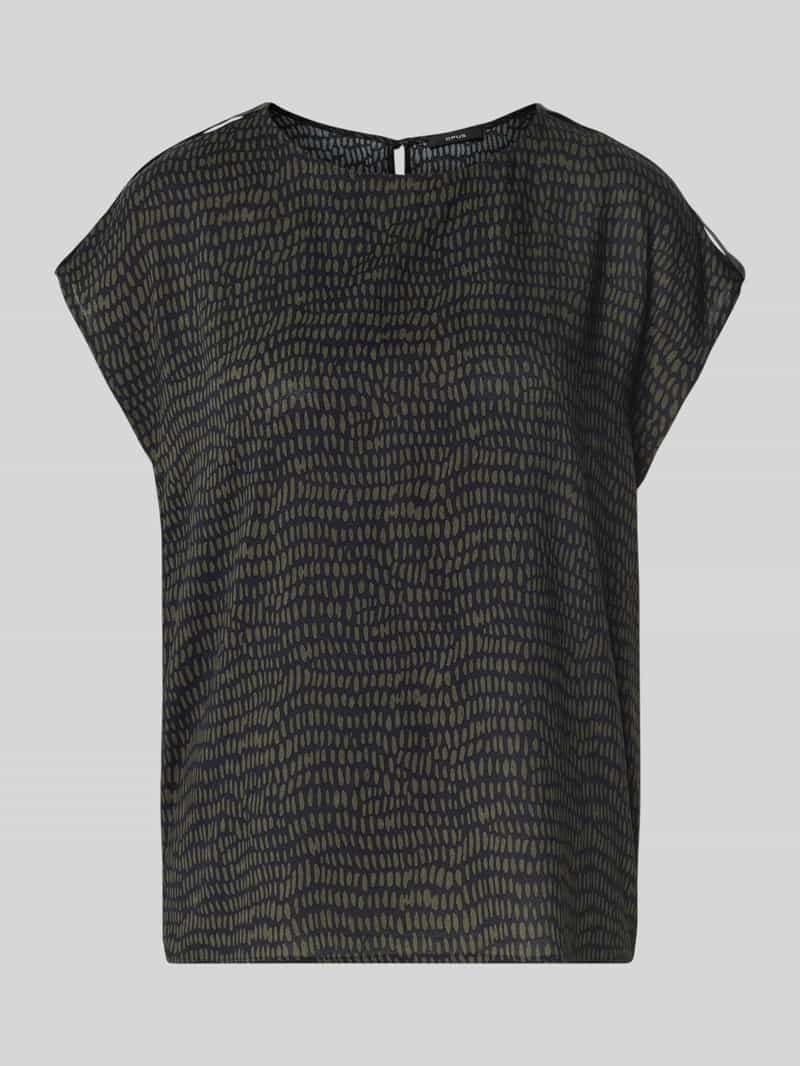 Opus Regular fit blousetop van pure viscose model 'Ferena splash'