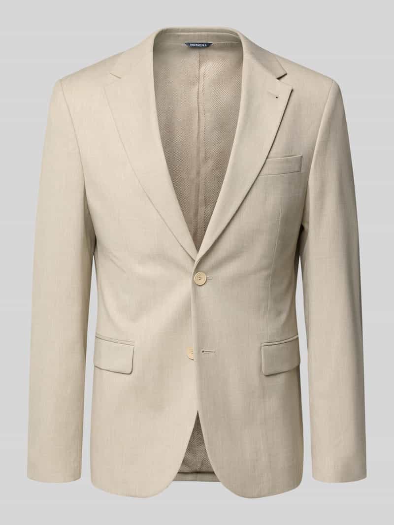Slim Fit 2-knoop colbert met klepzakken