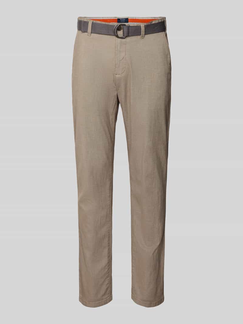 MCNEAL Slim fit broek met riem