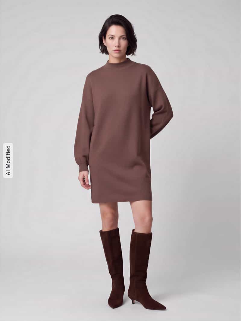 Vero Moda relaxed fit tricotjurk van viscosemix model 'NANCY'