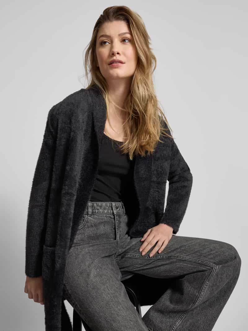 Betty Barclay Cardigan van effectgaren met steekzakken