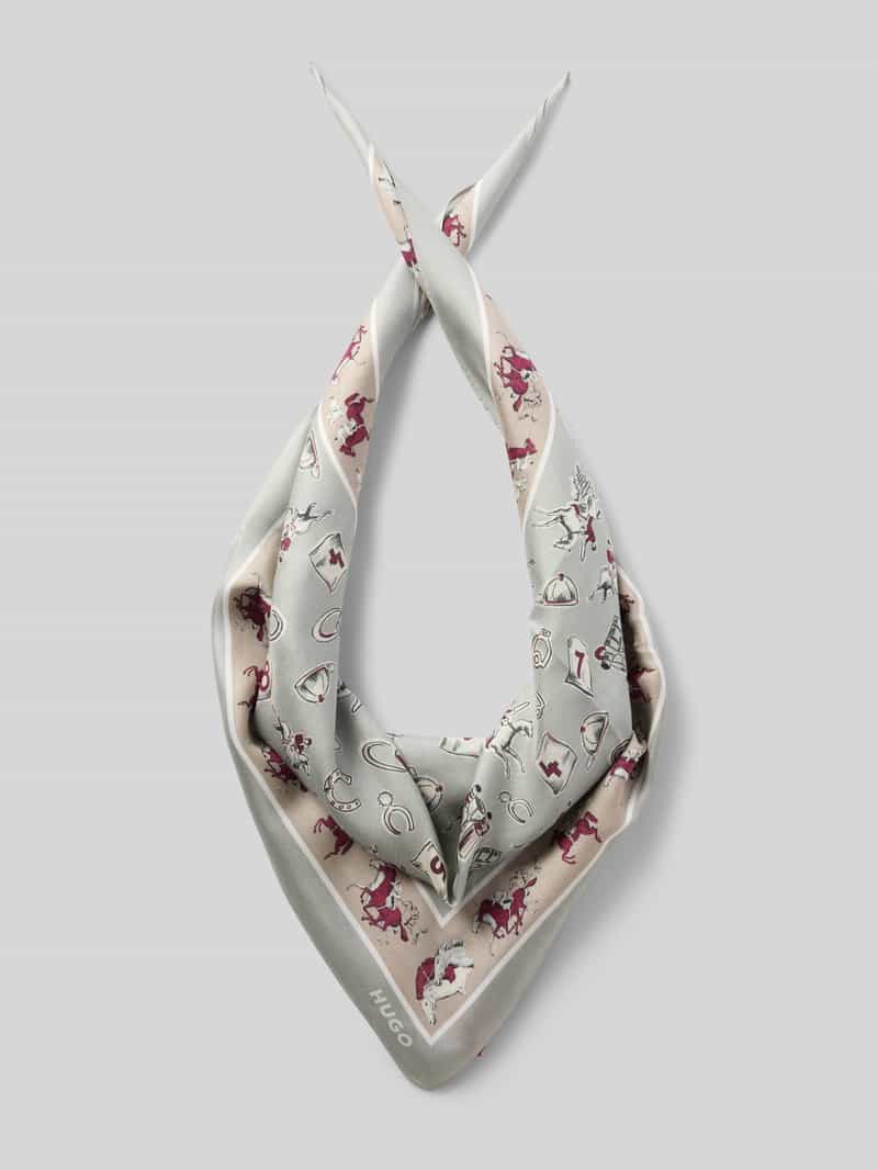 Sjaal van mix van viscose en zijde model 'BANDANA CM 60X60'