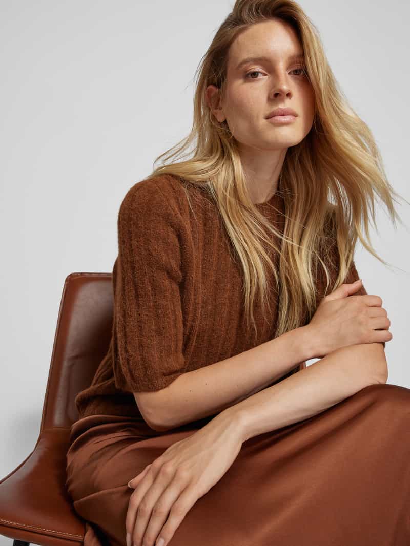 Gestuz Gebreide pullover met 1 2-mouwen model 'Alpha'