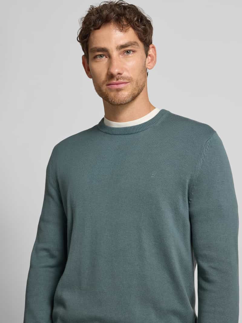 Christian Berg Men Gebreide pullover met ribboorden