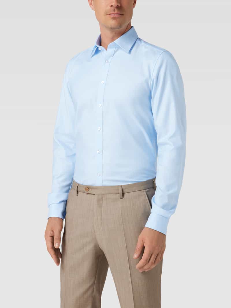 Slim fit zakelijk overhemd van twill met extra lange mouwen OLYMP Level Five