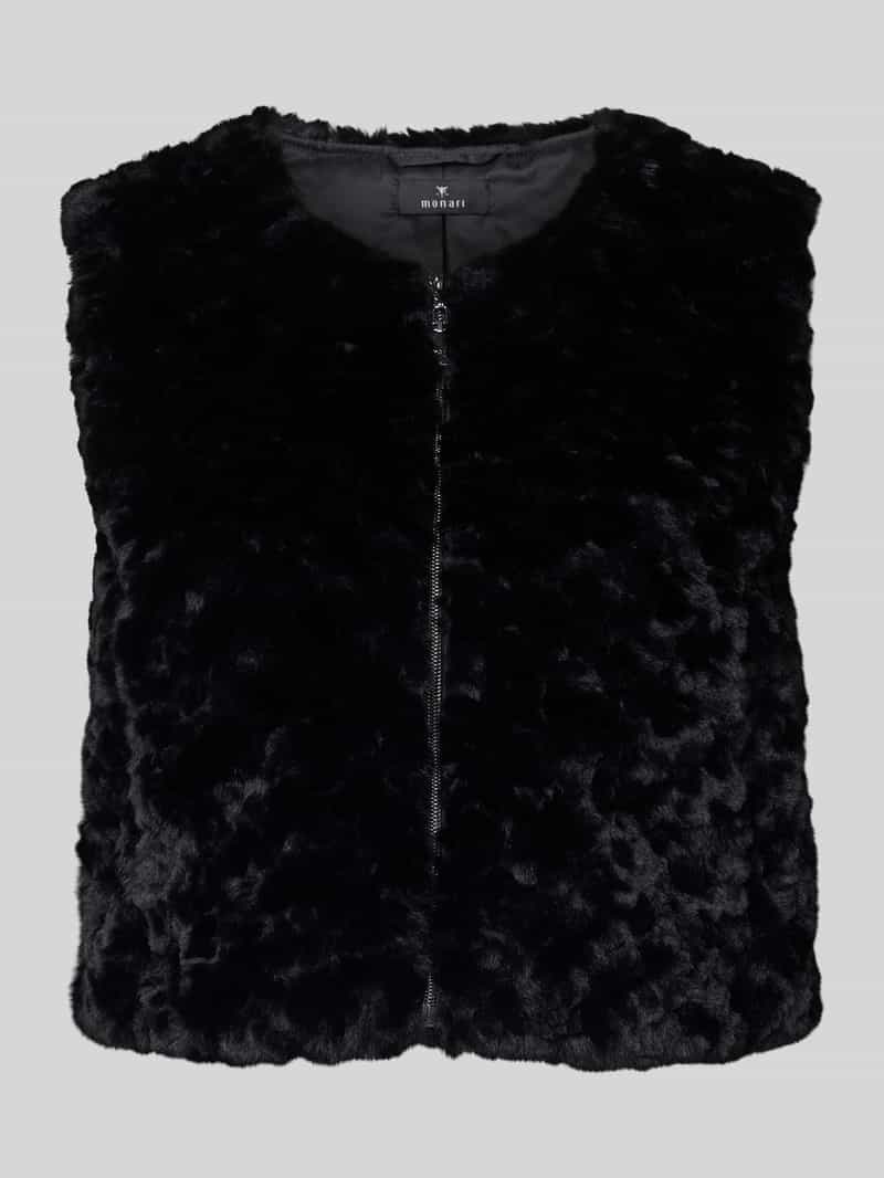 monari Gilet van teddybont met ritssluiting