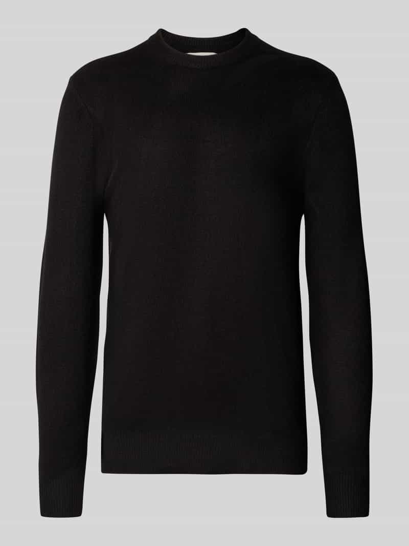 casual friday Regular fit gebreide pullover met ronde hals model 'Heine'