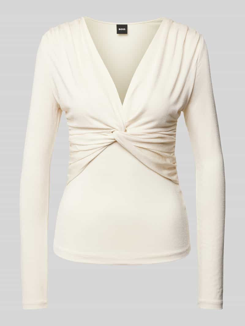 Boss Shirt met lange mouwen van viscosemix model 'Eulori'
